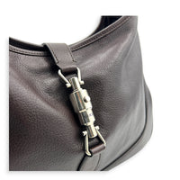 Jackie 1961 Shoulder Bag Large Brown in Calfskin, Silver hardware