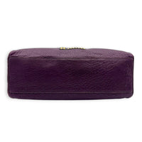 Chef Top Handle Bag Purple in Calfskin, Gold hardware