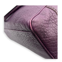 Chef Top Handle Bag Purple in Calfskin, Gold hardware