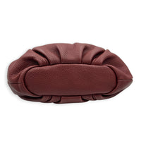Chef Shoulder Bag Burgundy Red in Calfskin, Gold hardware
