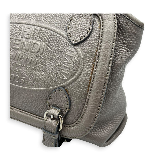Selleria Bronze/Gold Metallic Top Handle Bag in Calfskin, Gunmetal hardware