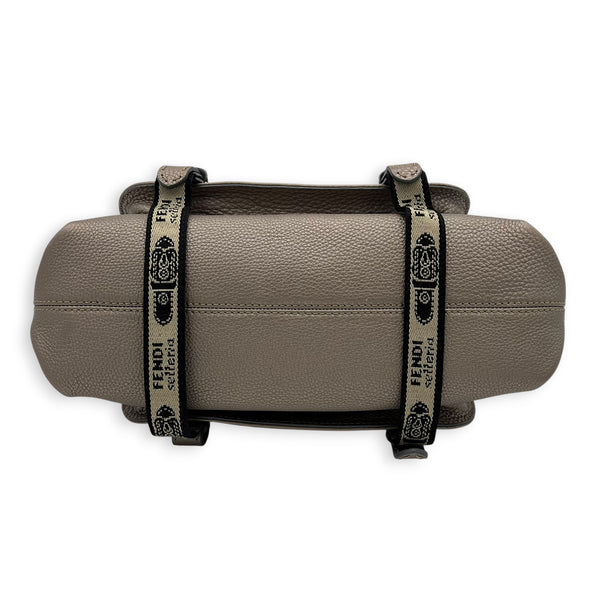 Selleria Bronze/Gold Metallic Top Handle Bag in Calfskin, Gunmetal hardware