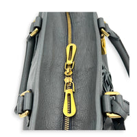 Amazona Grey Top Handle Bag in Calfskin, Gold hardware