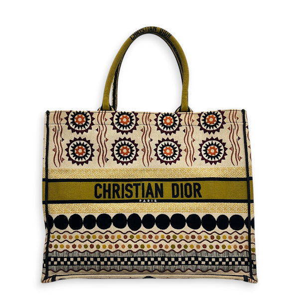 Book Tote Tote Bag Large Beige in Canvas