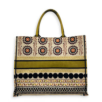 Book Tote Tote Bag Large Beige in Canvas