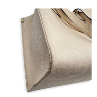 OnTheGo Tote Bag MM White in Empreinte Leather, Gold hardware