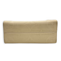 OnTheGo Tote Bag MM White in Empreinte Leather, Gold hardware
