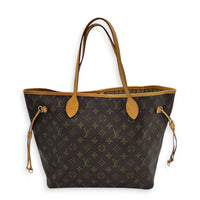 Neverfull Tote Bag MM Monogram in Monogram Coated Canvas, Gold hardware