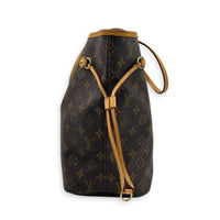 Neverfull Tote Bag MM Monogram in Monogram Coated Canvas, Gold hardware