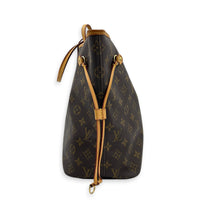 Neverfull Tote Bag MM Monogram in Monogram Coated Canvas, Gold hardware