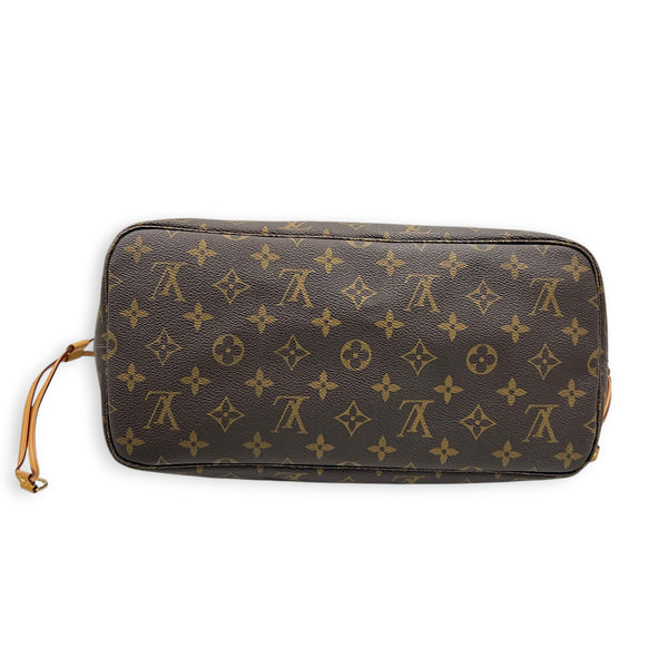 Neverfull Tote Bag MM Monogram in Monogram Coated Canvas, Gold hardware