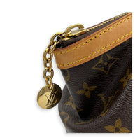 Tivoli Brown Top Handle Bag in Monogram Coated Canvas, Gold hardware