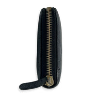 Classic Wallet Black in Caviar Leather, Gold hardware