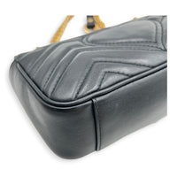 GG Marmont Shoulder Bag Black in Calfskin