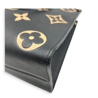 OnTheGo Tote Bag MM Black in Empreinte Leather, Gold hardware