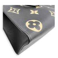 OnTheGo Tote Bag MM Black in Empreinte Leather, Gold hardware