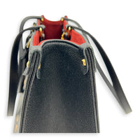 OnTheGo Tote Bag MM Black in Empreinte Leather, Gold hardware