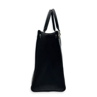 OnTheGo Tote Bag MM Black in Empreinte Leather, Gold hardware