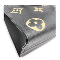 OnTheGo Tote Bag MM Black in Empreinte Leather, Gold hardware