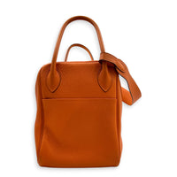 Lindy 34 Orange Shoulder Bag in Clemence, Palladium hardware