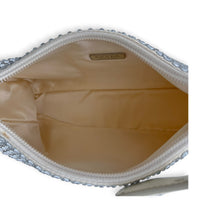 Re-Edition 2000 Crystal White Shoulder Bag in Re-Nylon, Silver hardware