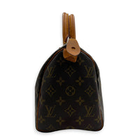 Speedy Top Handle Bag 25 Monogram in Monogram Coated Canvas, Gold hardware