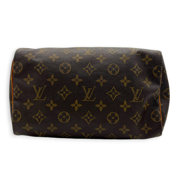Speedy Top Handle Bag 25 Monogram in Monogram Coated Canvas, Gold hardware