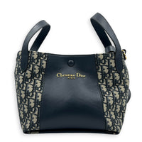 Signature  Bucket Bag Small Blue Dior Oblique in Jacquard, Gold hardware