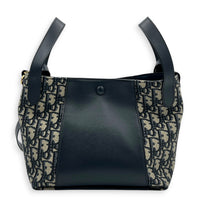 Signature  Bucket Bag Small Blue Dior Oblique in Jacquard, Gold hardware
