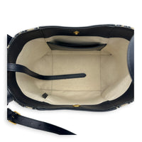 Signature  Bucket Bag Small Blue Dior Oblique in Jacquard, Gold hardware