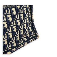 Book Tote Top Handle Bag Large Blue in Jacquard
