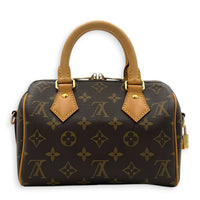 Speedy Bandouliere Top Handle Bag 20 Brown in Monogram Coated Canvas