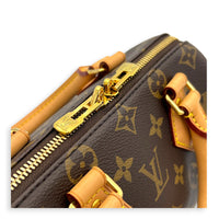 Speedy Bandouliere Top Handle Bag 20 Brown in Monogram Coated Canvas