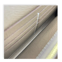 Kelly Etoupe Wallet in Epsom, Gold hardware