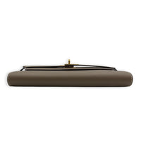 Kelly Etoupe Wallet in Epsom, Gold hardware