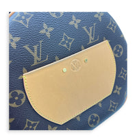 Boite a Chapeau Brown Crossbody Bag in Monogram Coated Canvas, Gold hardware