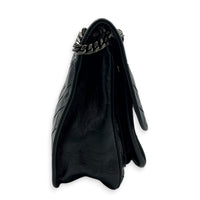 Niki Shoulder Bag Black in Calfskin, Ruthenium hardware