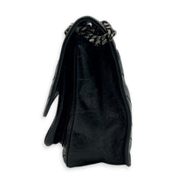 Niki Shoulder Bag Black in Calfskin, Ruthenium hardware