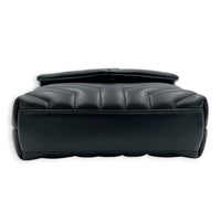 Loulou Crossbody Bag Toy Black in Calfskin, Gold hardware