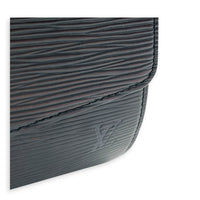 Nocturne Top Handle Bag Black in Epi Leather, Acetate hardware