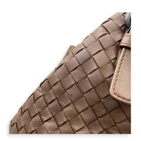Intrecciato Ebano Tote Bag in Intrecciato Leather, Gunmetal hardware