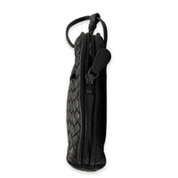 Nodini Brown Crossbody Bag in Intrecciato Leather, Gunmetal hardware