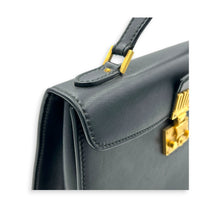 Diana Top Handle Bag Black in Calfskin, Gold hardware