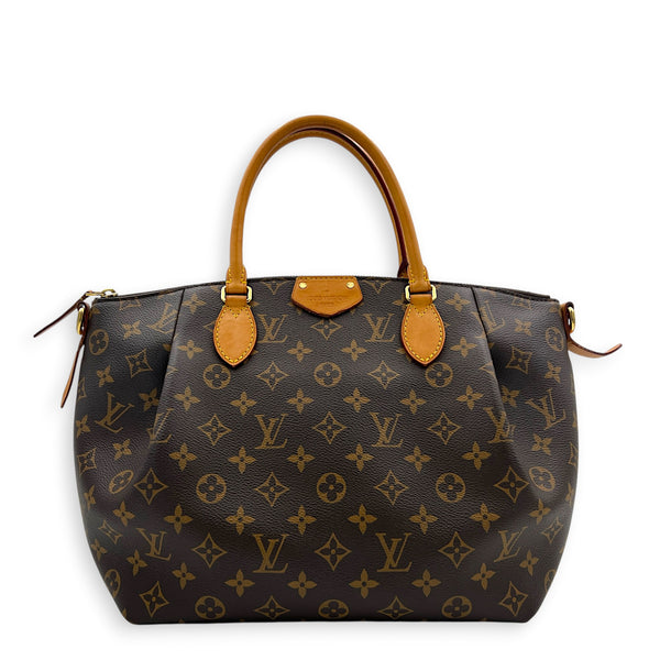 Turenne Shoulder Bag MM Monogram in Monogram Coated Canvas, Gold hardware