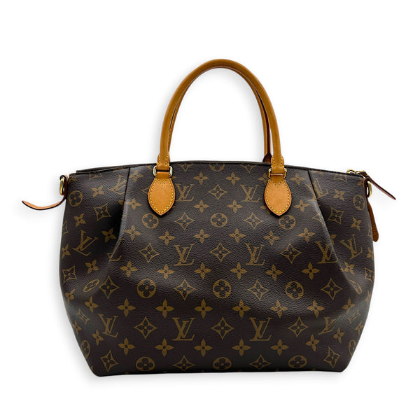 Turenne Shoulder Bag MM Monogram in Monogram Coated Canvas, Gold hardware