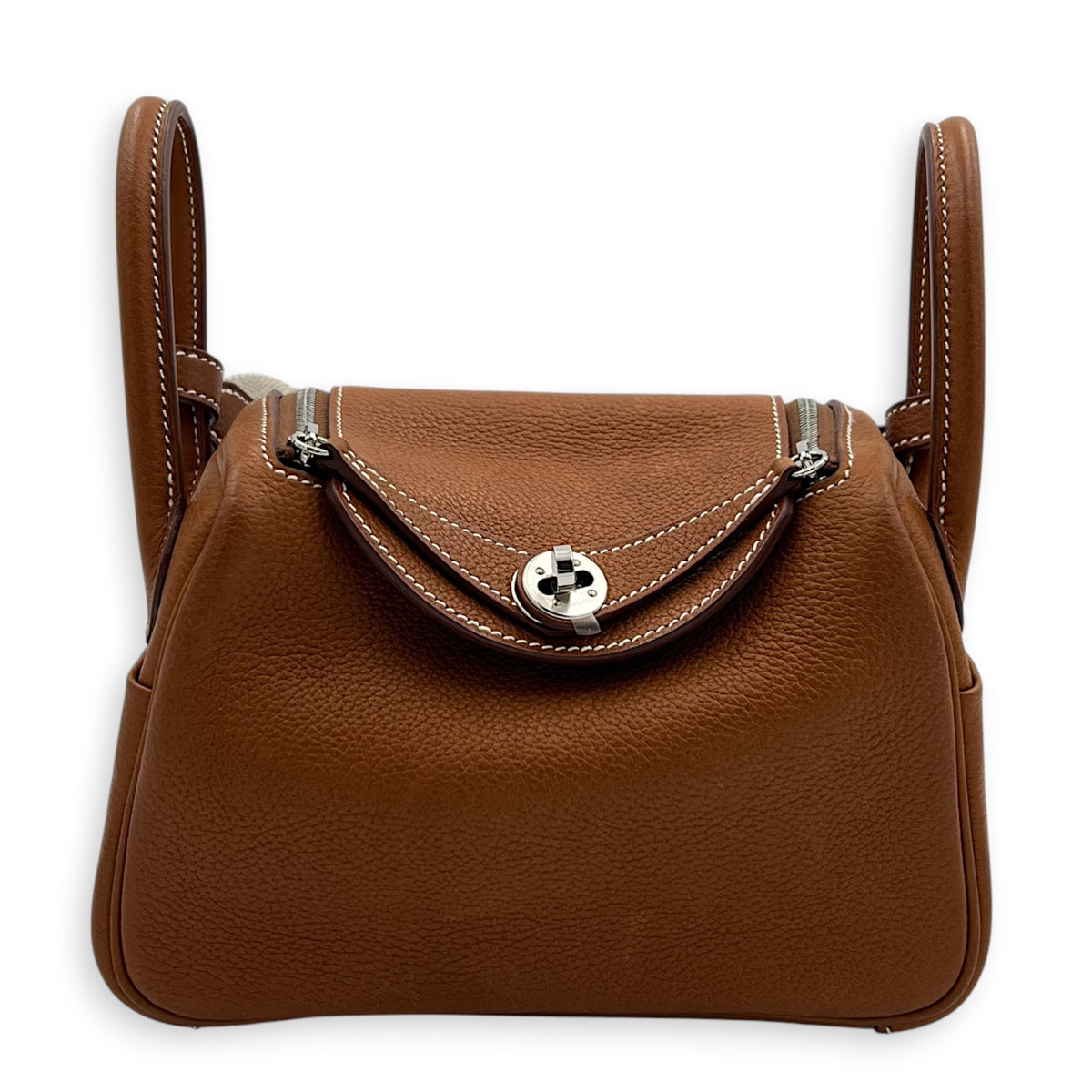 Lindy II Mini Fauve in Barenia Faubourg, Palladium hardware