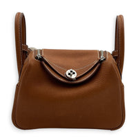 Lindy II Mini Fauve in Barenia Faubourg, Palladium hardware