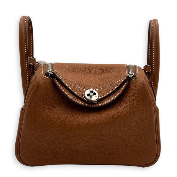 Lindy II Mini Fauve in Barenia Faubourg, Palladium hardware