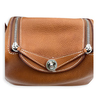 Lindy II Mini Fauve in Barenia Faubourg, Palladium hardware