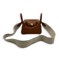 Lindy II Mini Fauve in Barenia Faubourg, Palladium hardware